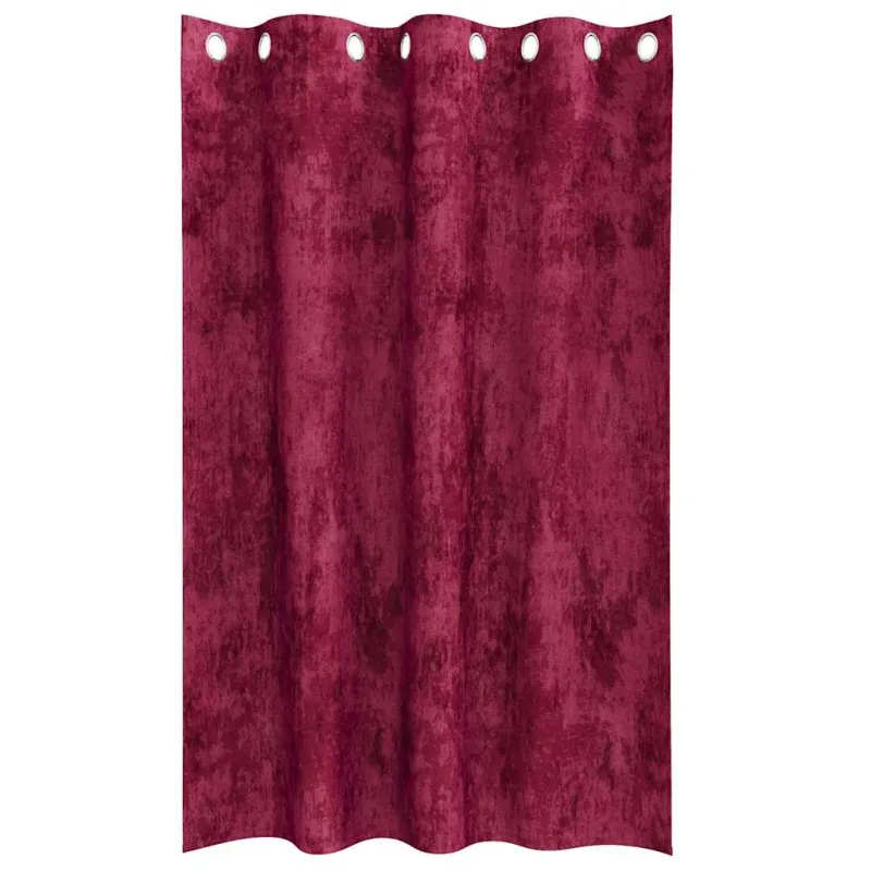 Aksominio tipo užuolaidos 2 pcs Vyno raudona 175 x 140 cm
