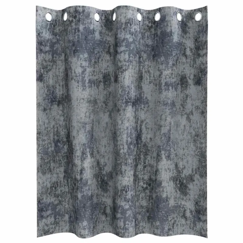 Aksominio tipo užuolaidos 2 pcs Sidabrinė Pilka 140 x 140 cm