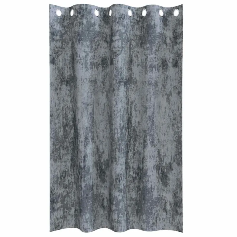Aksominio tipo užuolaidos 2 pcs Sidabrinė Pilka 175 x 140 cm