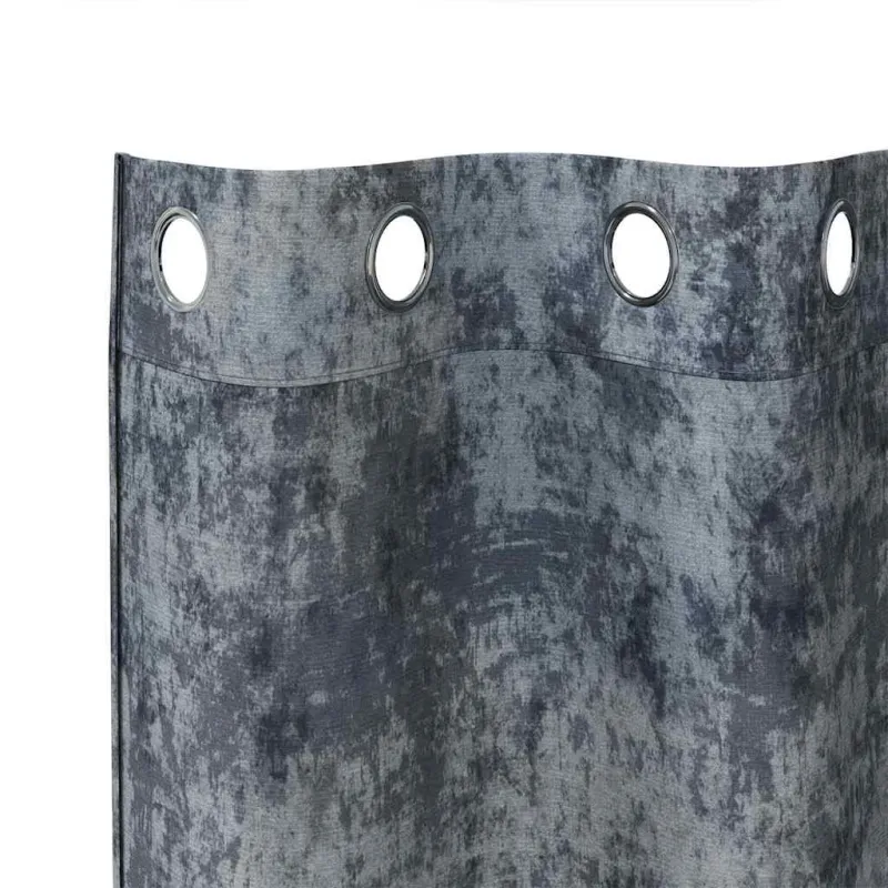 Aksominio tipo užuolaidos 2 pcs Sidabrinė Pilka 175 x 140 cm