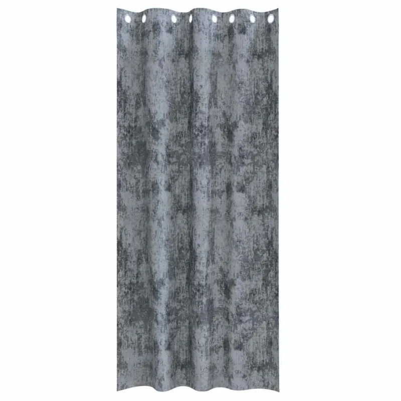 Aksominio tipo užuolaidos 2 pcs Sidabrinė Pilka 225 x 140 cm