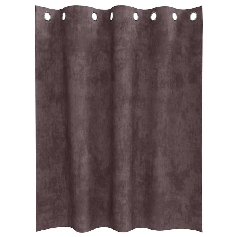 Aksominio tipo užuolaidos 2 pcs Ruda 140 x 140 cm Aksomas