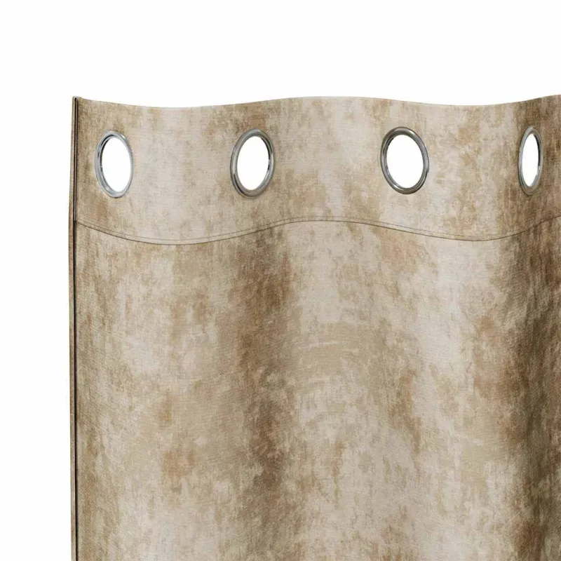 Aksominio tipo užuolaidos 2 pcs Kreminė 175 x 140 cm Aksomas