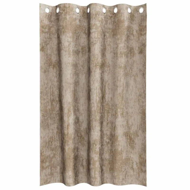 Aksominio tipo užuolaidos 2 pcs šampano 175 x 140 cm Aksomas