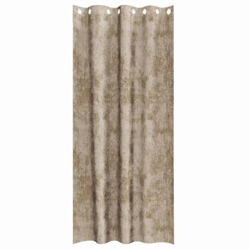 Aksominio tipo užuolaidos 2 pcs šampano 260 x 140 cm Aksomas
