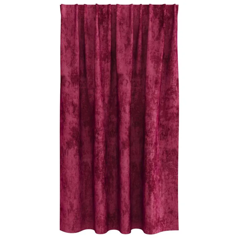 Aksominio tipo užuolaidos 2 pcs Vyno raudonumo 140 x 140 cm