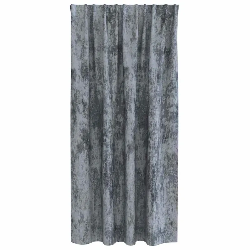Aksominio tipo užuolaidos 2 pcs Sidabrinė Pilka 175 x 140 cm