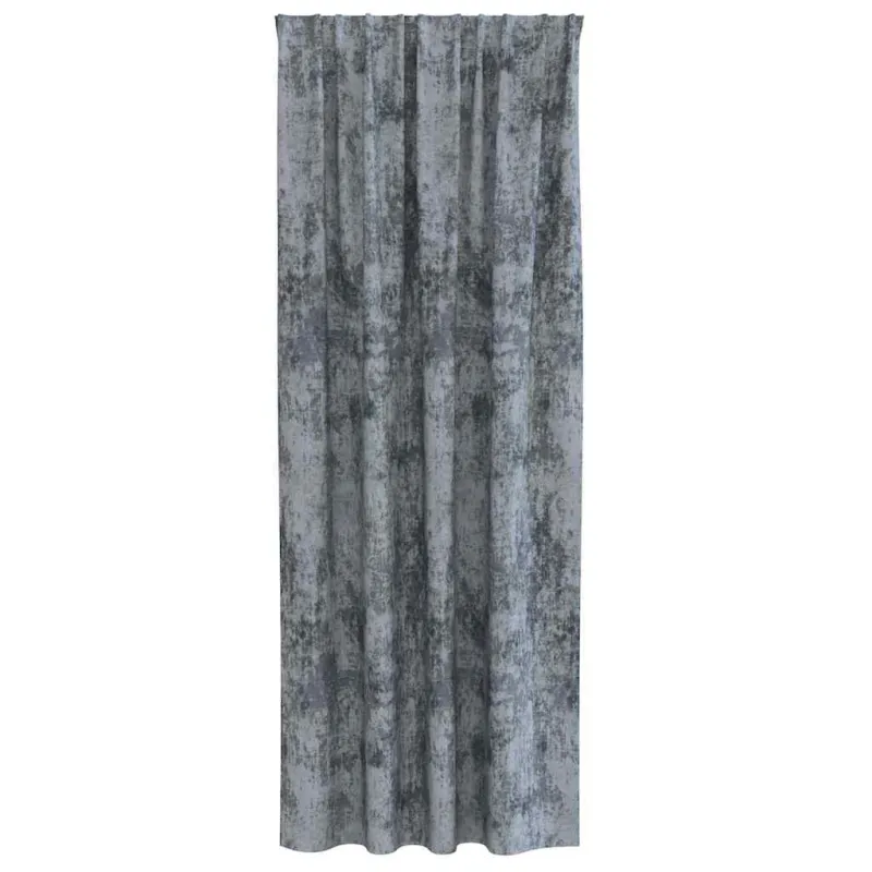 Aksominio tipo užuolaidos 2 pcs Sidabrinė Pilka 260 x 140 cm