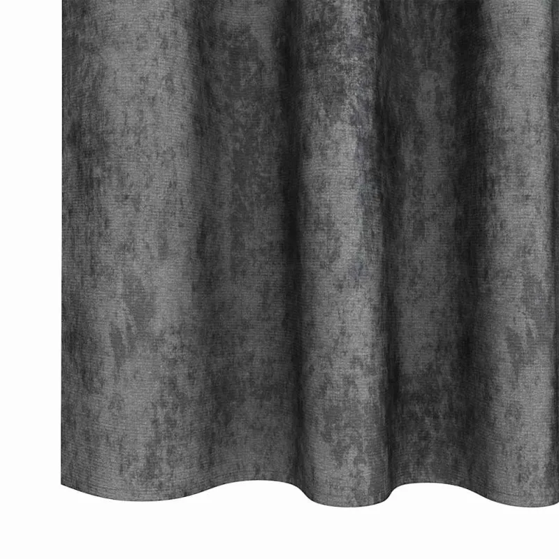 Aksominio tipo užuolaidos 2 pcs Pilka 140 x 140 cm Aksomas