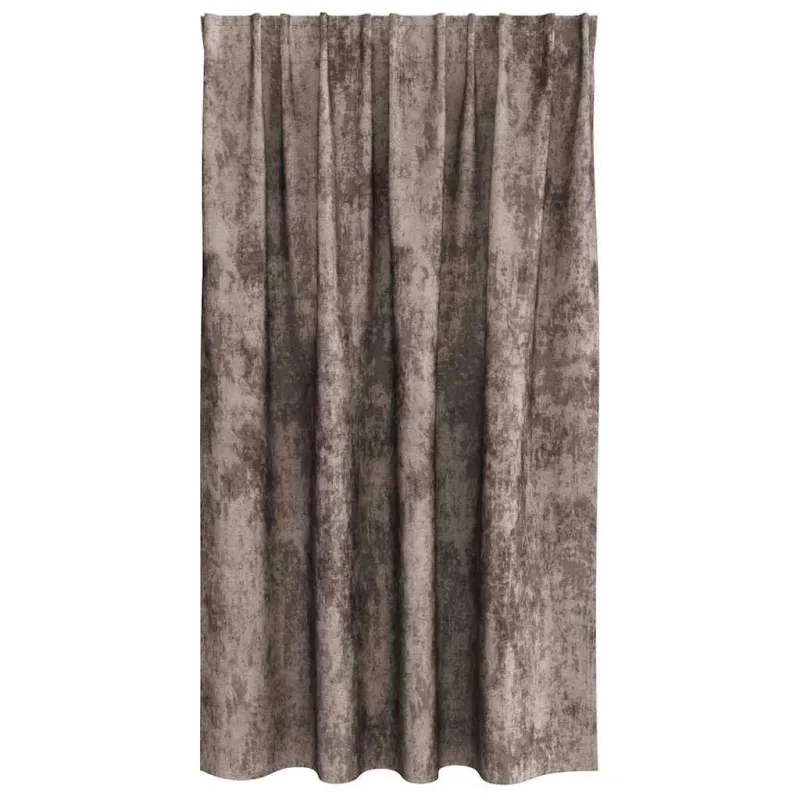 Aksominio tipo užuolaidos 2 pcs Kapučino 140 x 140 cm Aksomas