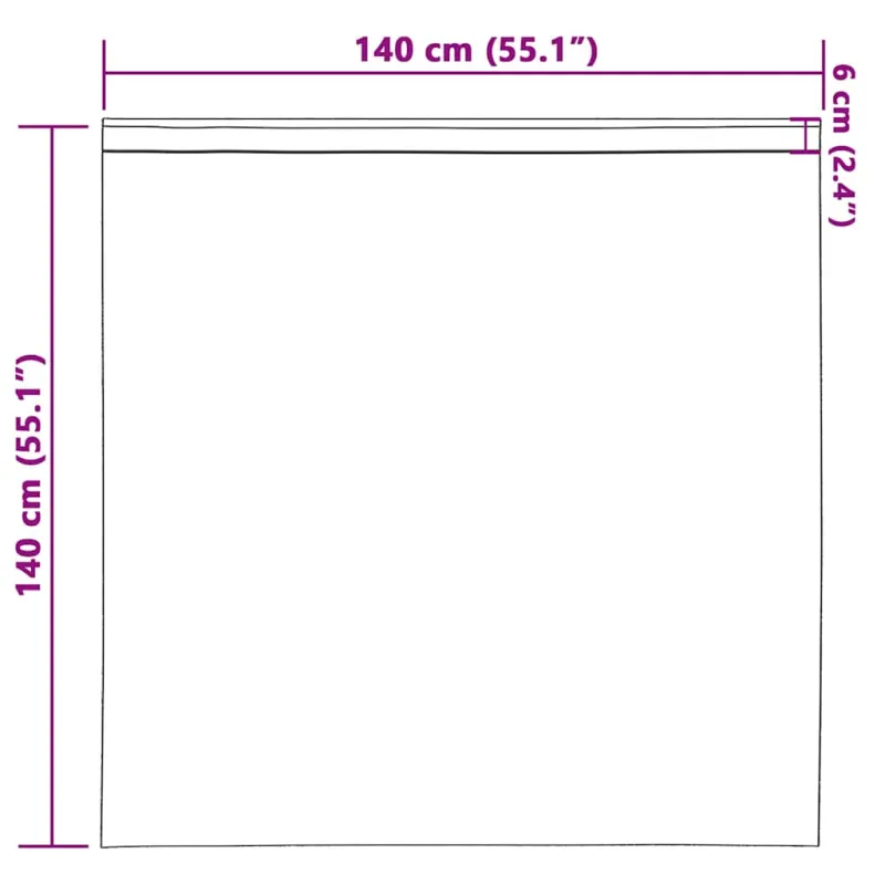 Aksominio tipo užuolaidos 2 pcs Kapučino 140 x 140 cm Aksomas