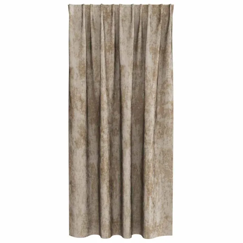 Aksominio tipo užuolaidos 2 pcs šampano 175 x 140 cm Aksomas