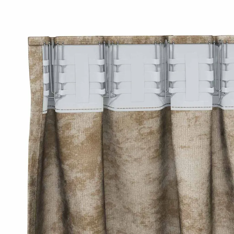 Aksominio tipo užuolaidos 2 pcs šampano 225 x 140 cm Aksomas