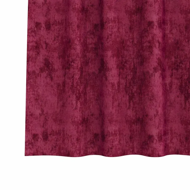 Aksominio tipo užuolaidos 2 pcs Vyno raudona 140 x 140 cm