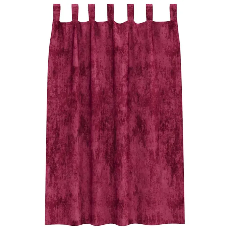 Aksominio tipo užuolaidos 2 pcs Vyno raudonumo 175 x 140 cm
