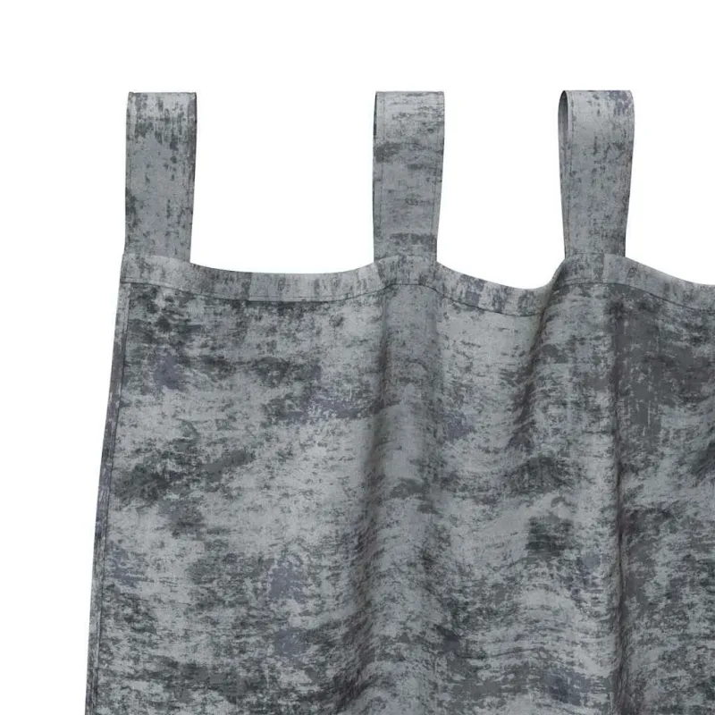 Aksominio tipo užuolaidos 2 pcs Sidabrinė Pilka 140 x 140 cm