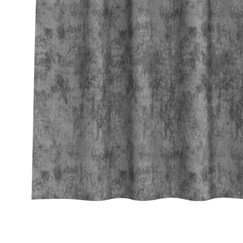 Aksominio tipo užuolaidos 2 pcs Pilka 140 x 140 cm Aksomas