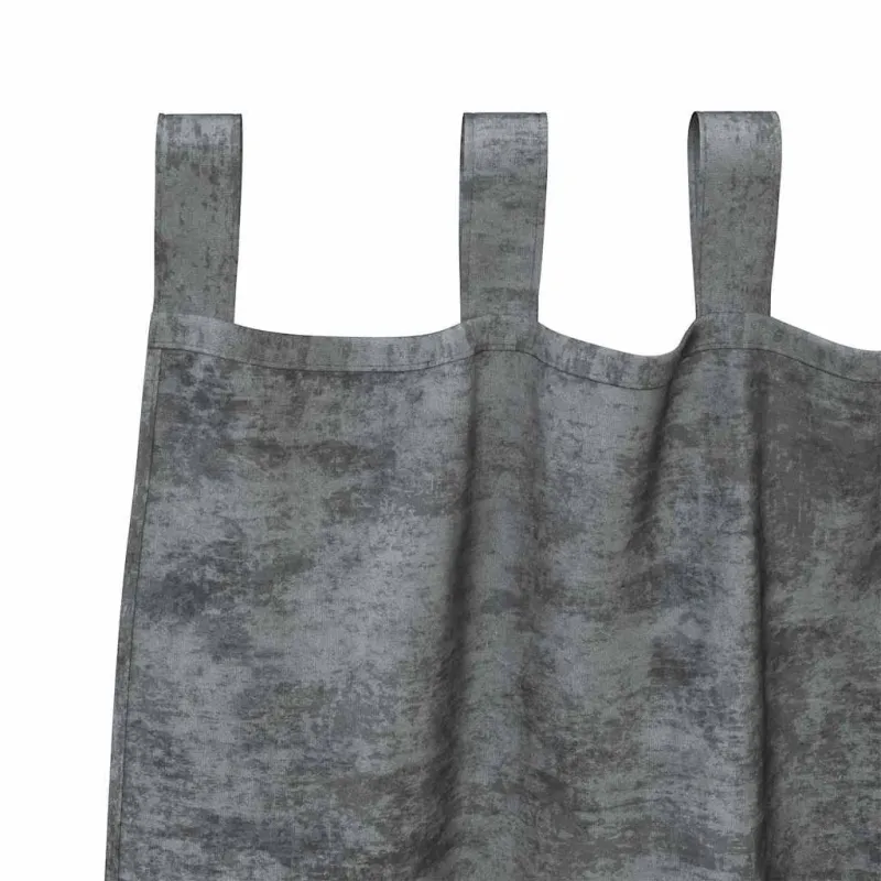 Aksominio tipo užuolaidos 2 pcs Pilka 175 x 140 cm Aksomas