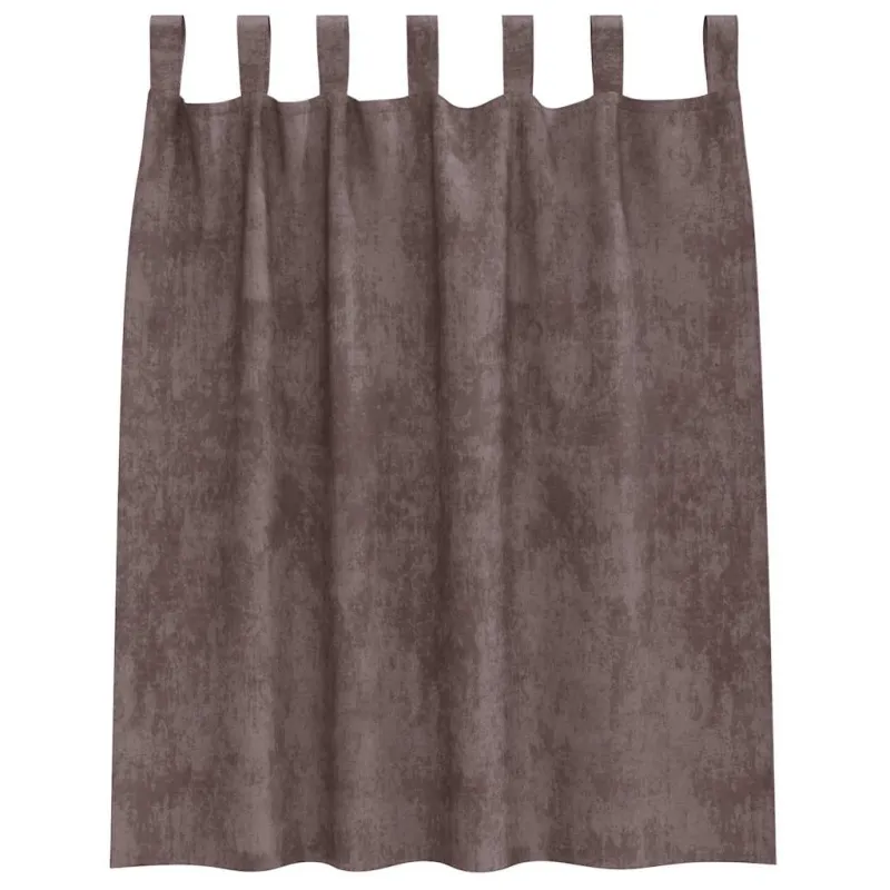 Aksominio tipo užuolaidos 2 pcs Ruda 140 x 140 cm Aksomas
