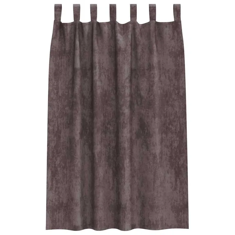 Aksominio tipo užuolaidos 2 pcs Ruda 175 x 140 cm Aksomas
