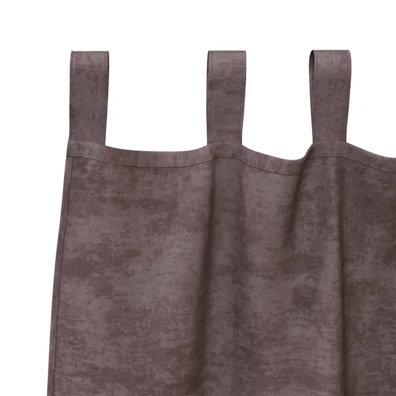 Aksominio tipo užuolaidos 2 pcs Ruda 225 x 140 cm Aksomas