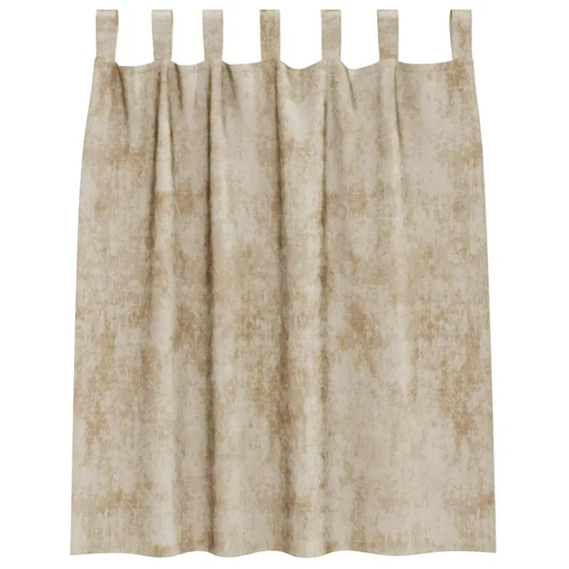 Aksominio tipo užuolaidos 2 pcs Kreminė 140 x 140 cm Aksomas