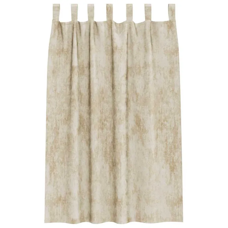 Aksominio tipo užuolaidos 2 pcs Kreminė 175 x 140 cm Aksomas