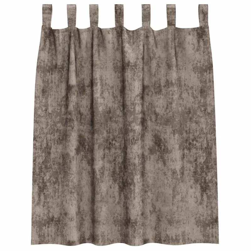 Aksominio tipo užuolaidos 2 pcs Kapučino 140 x 140 cm Aksomas