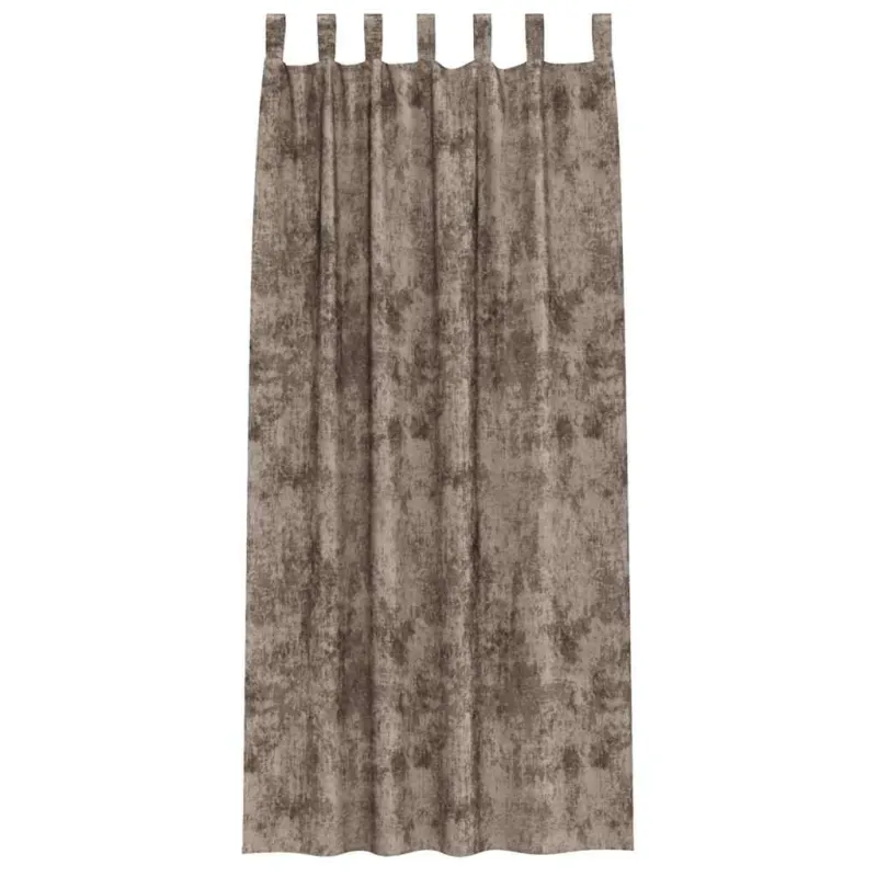 Aksominio tipo užuolaidos 2 pcs Kapučino 225 x 140 cm Aksomas