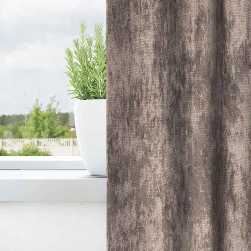 Aksominio tipo užuolaidos 2 pcs Kapučino 260 x 140 cm Aksomas