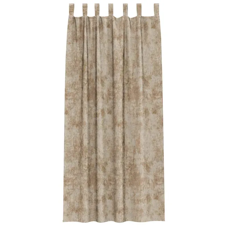 Aksominio tipo užuolaidos 2 pcs šampano 260 x 140 cm Aksomas