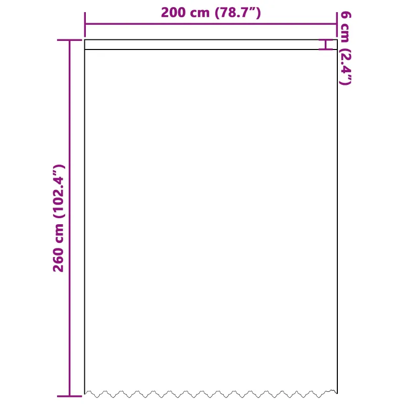 Nėrinių Užuolaida Gėlių Balta 245 x 200 cm Poliesteris