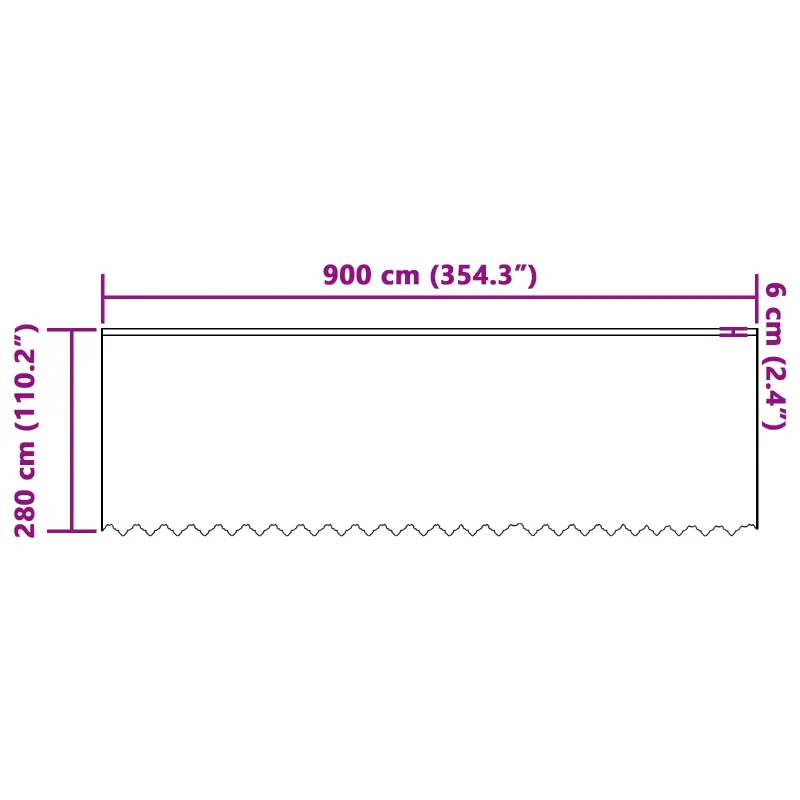 Nėrinių Užuolaida Gėlių Balta 280 x 900 cm Poliesteris
