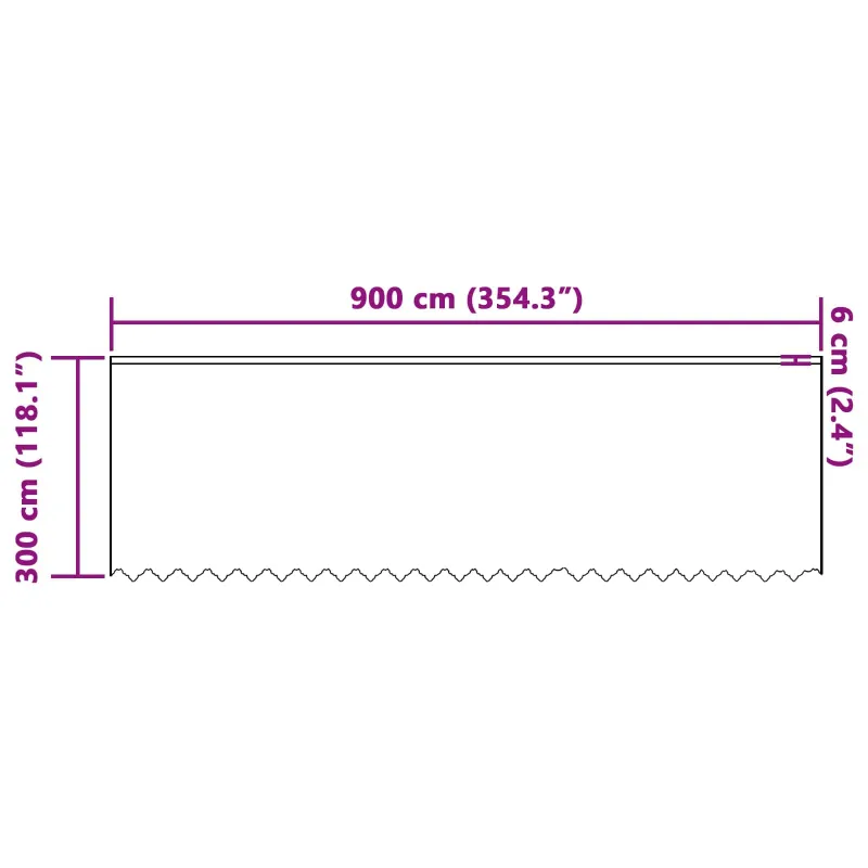 Nėrinių Užuolaida Gėlių Balta 300 x 900 cm Poliesteris
