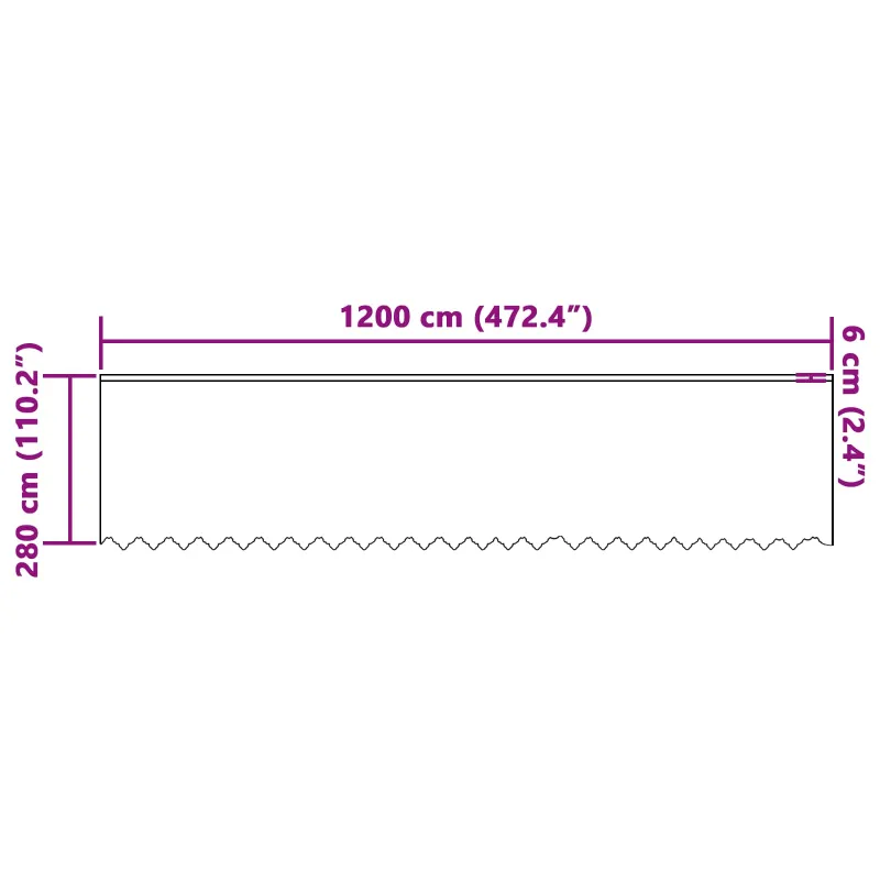 Nėrinių Užuolaida su užuolaidomis Balta 280x1200cm Poliesteris