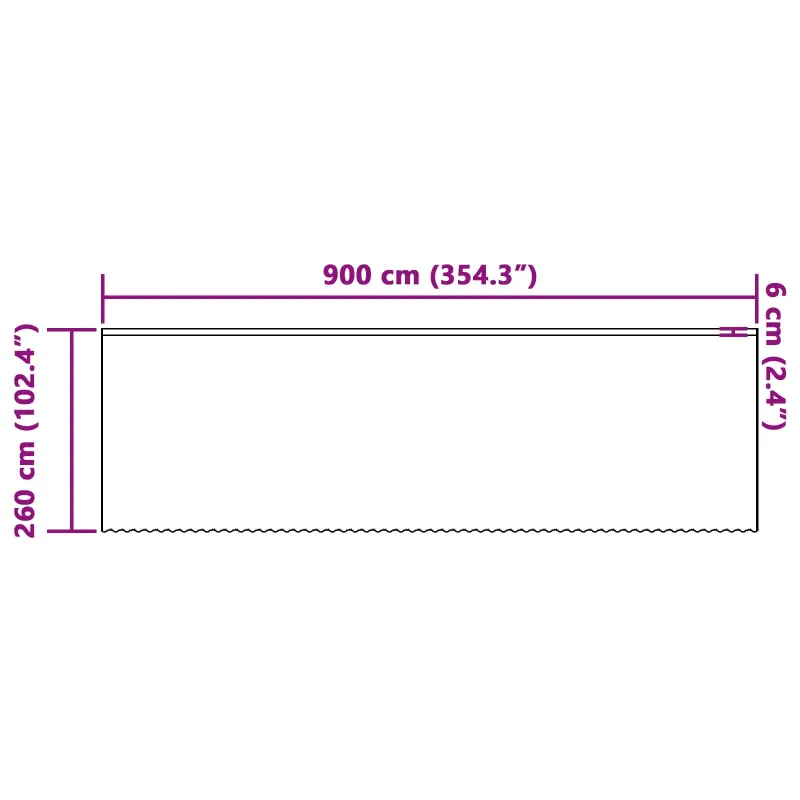 Nėrinių Užuolaida Gėlių Balta 260 x 900 cm Poliesteris
