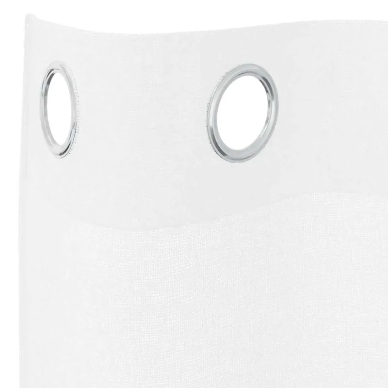 Voile Užuolaida 2 pcs Balta 245 x 140 cm Poliesteris