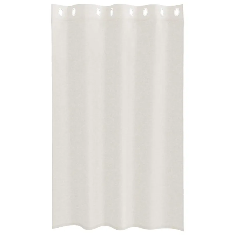 Voile Užuolaida 2 pcs Kreminė 175 x 140 cm Poliesteris
