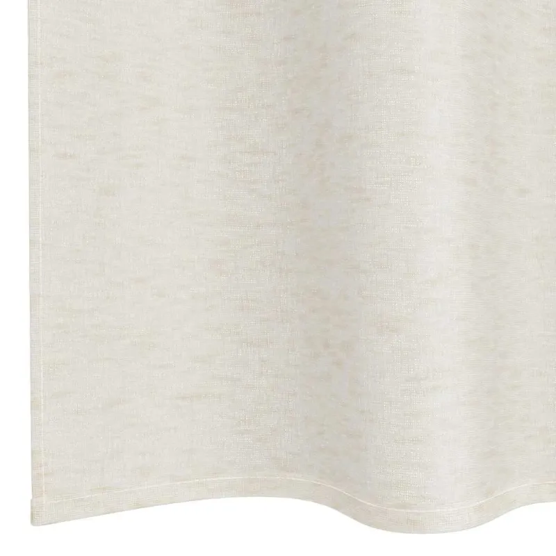 Voile Užuolaida 2 pcs Kreminė 245 x 140 cm Poliesteris