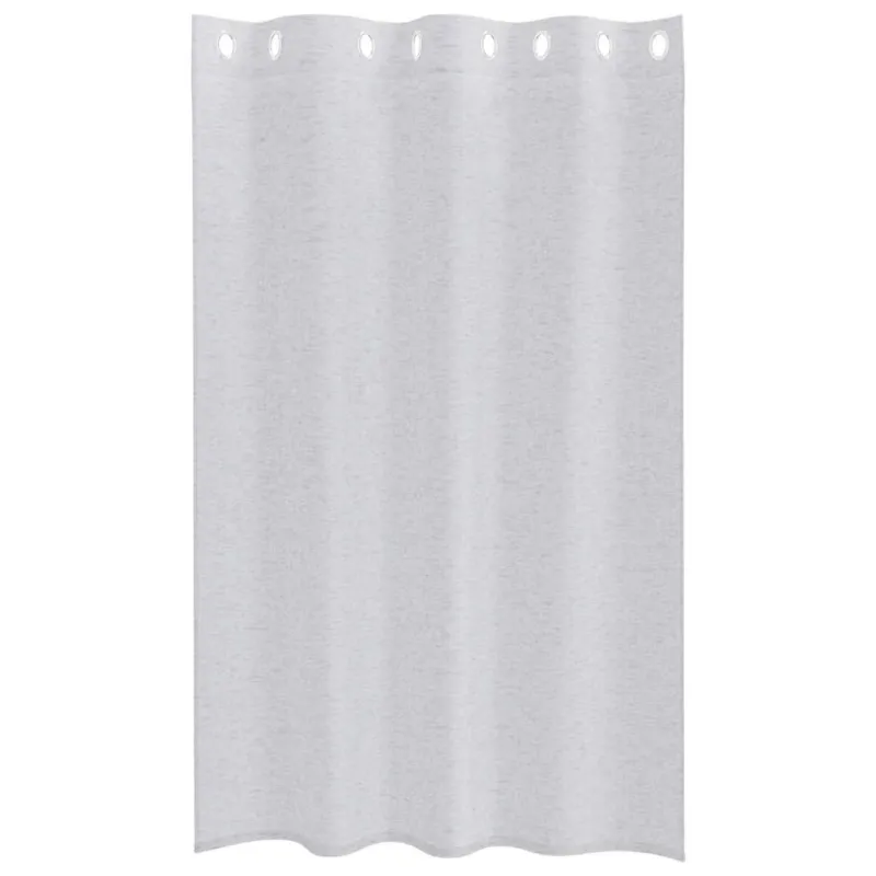 Voile Užuolaida 2 pcs Šviesiai pilka 175 x 140 cm Poliesteris