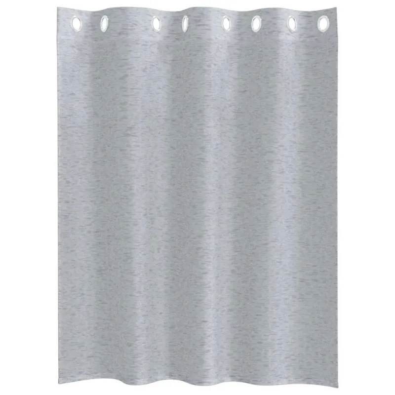Voile Užuolaida 2 pcs Tamsiai pilka 140 x 140 cm Poliesteris