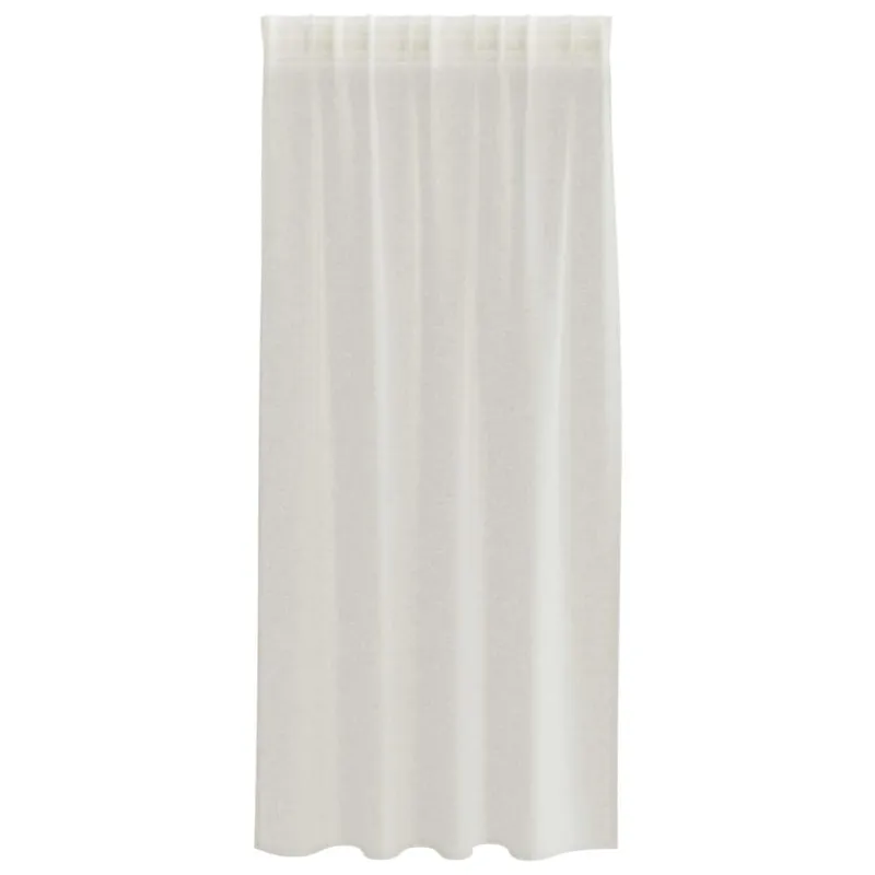 Voile Užuolaida 2 pcs Kreminė 175 x 140 cm Poliesteris
