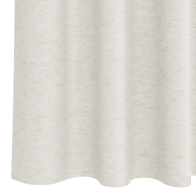 Voile Užuolaida 2 pcs Kreminė 260 x 140 cm Poliesteris