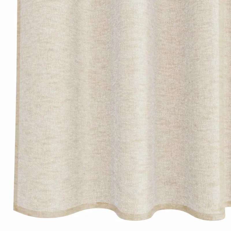 Voile Užuolaida 2 pcs Smėlio 175 x 140 cm Poliesteris