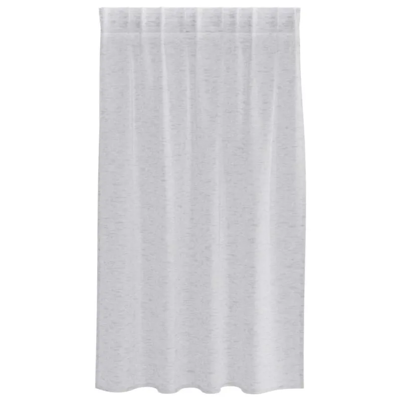 Voile Užuolaida 2 pcs Šviesiai pilka 140 x 140 cm Poliesteris