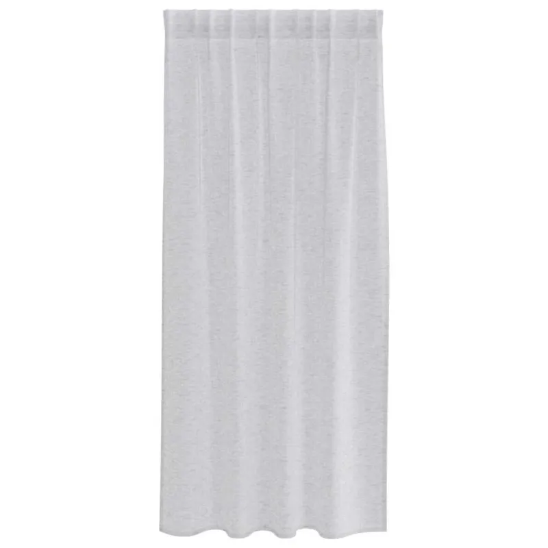 Voile Užuolaida 2 pcs Šviesiai pilka 175 x 140 cm Poliesteris