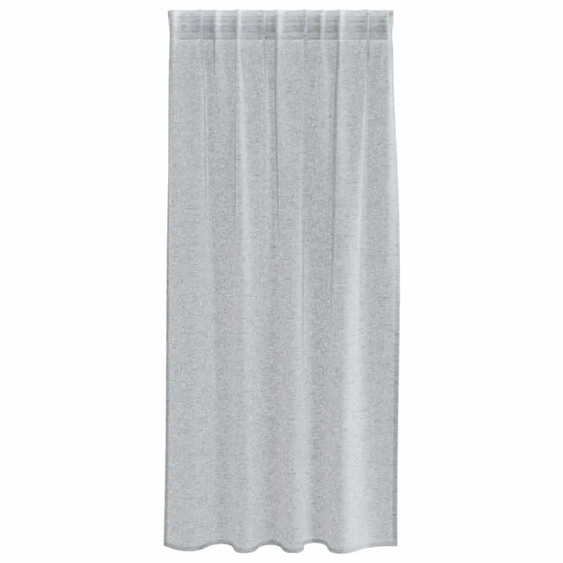Voile Užuolaida 2 pcs Tamsiai pilka 175 x 140 cm Poliesteris
