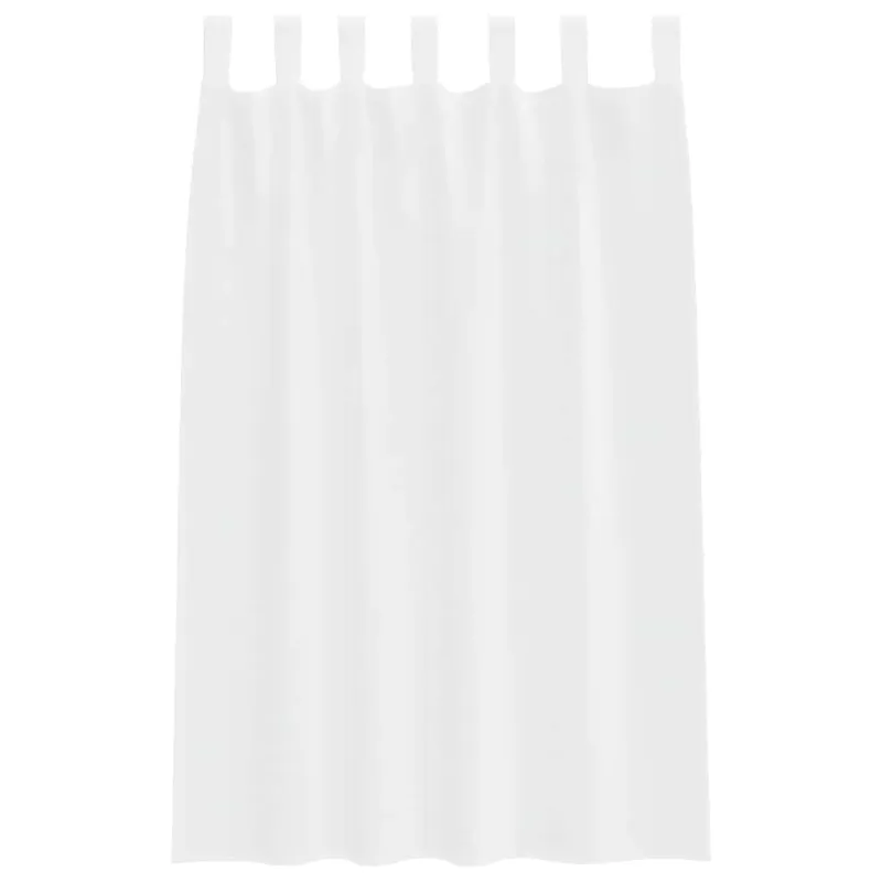 Voile Užuolaida 2 pcs Balta 175 x 140 cm Poliesteris