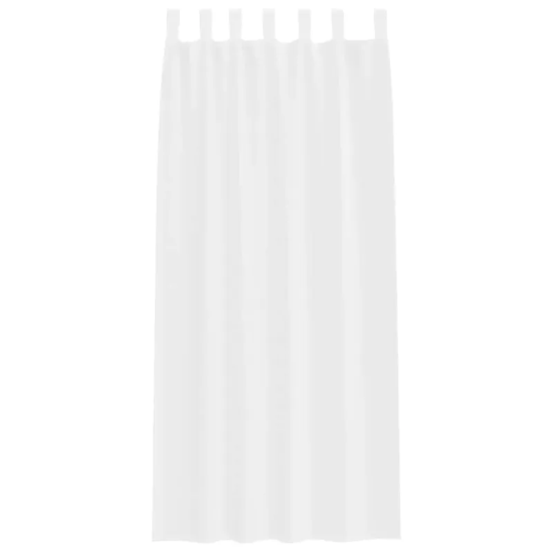 Voile Užuolaida 2 pcs Balta 260 x 140 cm Poliesteris