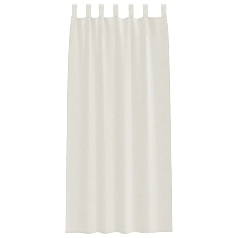 Voile Užuolaida 2 pcs Kreminė 245 x 140 cm Poliesteris